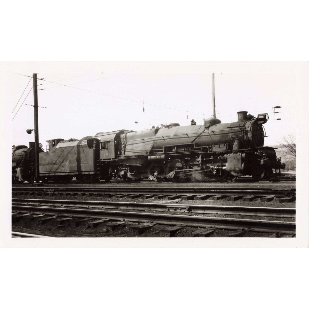 PRR Pennsylvania Railroad 2-8-2 #762 Steam Locomotive Photo Thorndale PA 1947